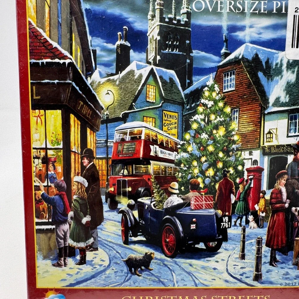 Jigsaw Puzzle 1000 Piece, Christmas Streets By‎ Kevin Walsh, NIB Sealed
